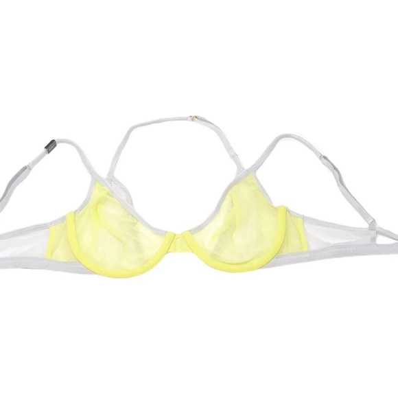 ⚡️NWT Victoria’s Secret Mesh Lace Layer Unlined Bra 32C - Picture 4 of 9